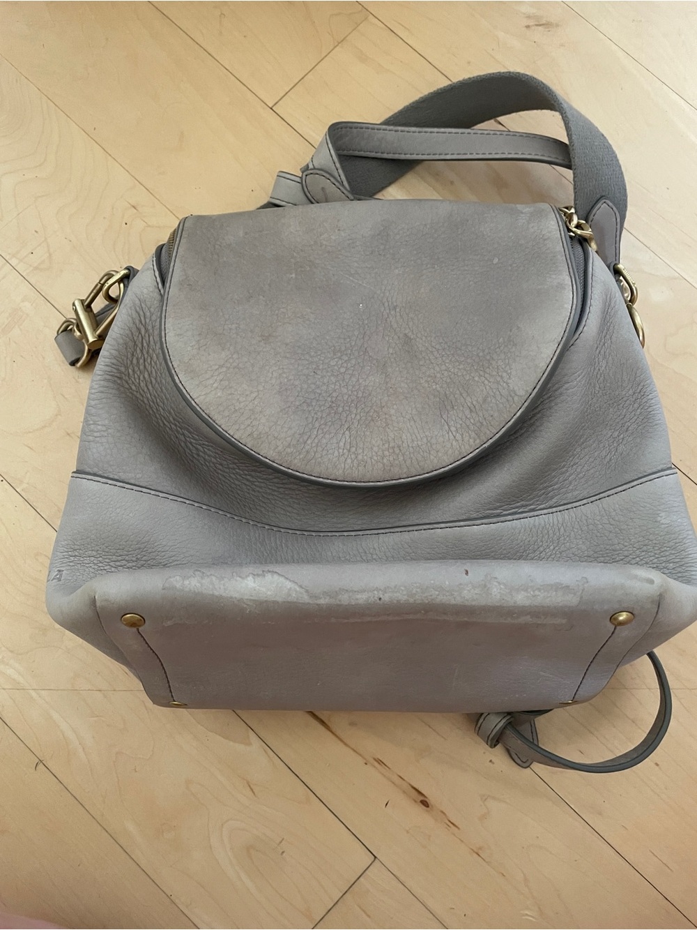 Shinola Mini Convertible Pocket Backpack Smoke Gray